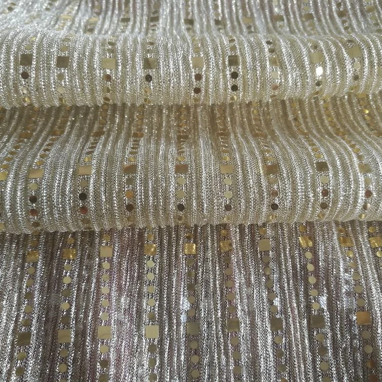 
lurex metallic pleated fabric pleating sequin two tone mesh lame moonlight fabric with sequin fabric 