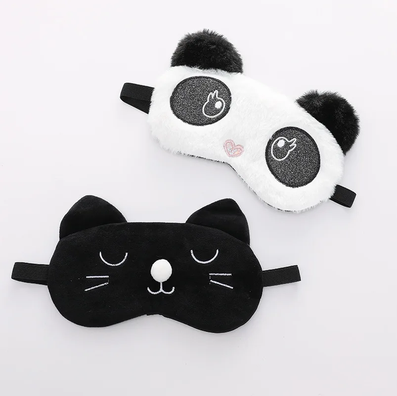 

Cute Sleep Mask for Kids Animal Sleeping Mask Soft Plush Blindfold Eyeshade Cute Rabbit Panda Koala Eye Covers Eye Mask, 1.2