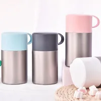 

High quality vacuum flask thermos double wall stainless steel wide mouth insulated food jar for kids