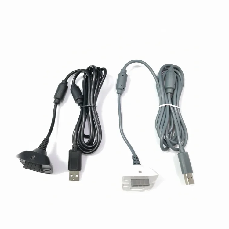 

Wireless Gamepad Controller Charger Cable for Xbox 360 Charging Cable 1.8m, Black grey