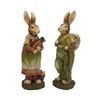 Resin Easter Pair of Garden Rabbit Craft for Holiday Decor