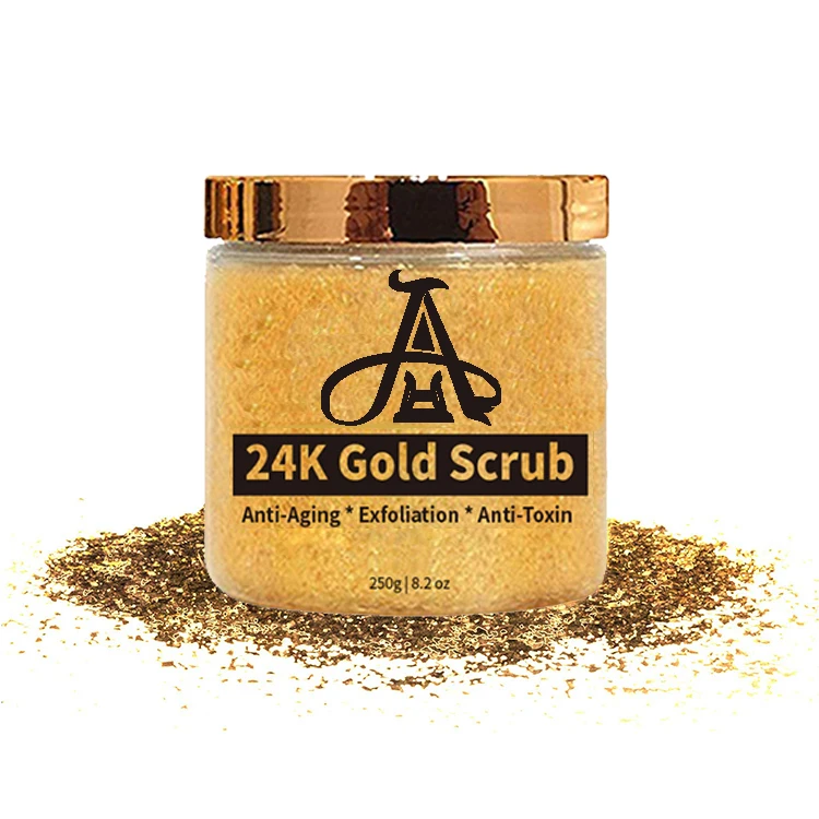 

AH Wholesales Moisturizing Exfoliating Deep Cleansing Whitening 24K Gold Body Scrub