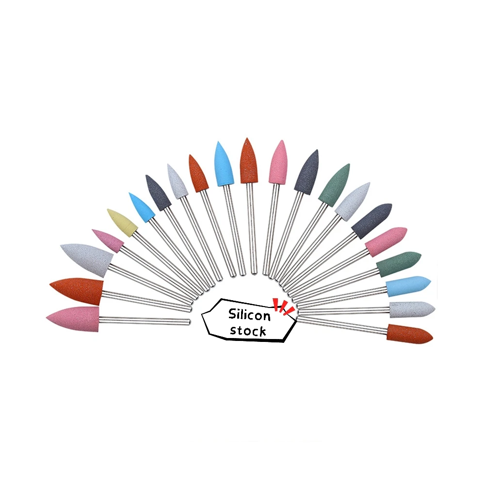 

Factory wholesale 6 pcs drill kits silicone nail drill bit portable nail drill