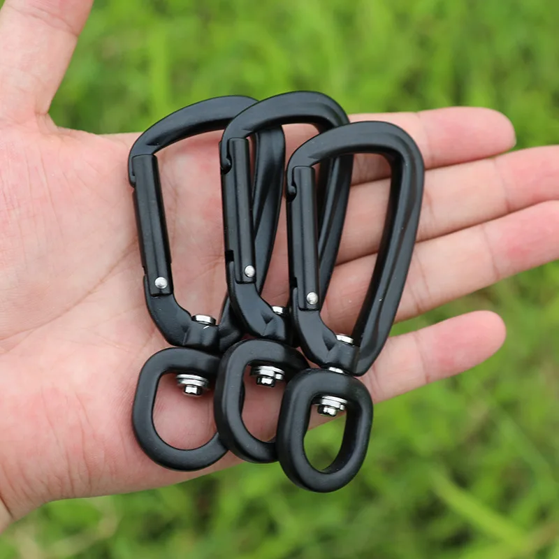 Wholesale Auto-Locking Aluminum Swivel Carabiner 4KN Dog Leash Carabiner Belt for Buckle for Dogs
