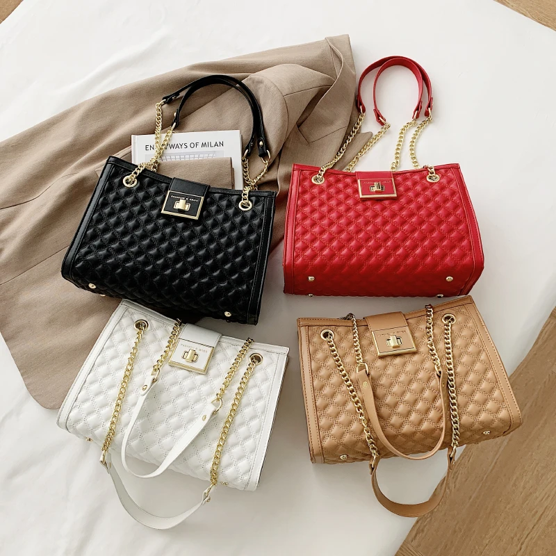 

2021 High quality Girls Tote Hand Bags Females Luxury Handbags Young Lady Large Purses