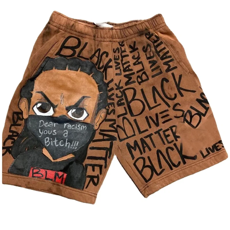 

Cartoon shorts mens cotton men's elastic waist shorts plus size men's workout shorts, As picture show