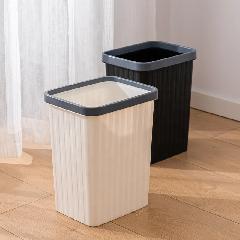 

New arrival strong plastic home hotel kitchen outdoor trash bin garbage can food waste recycling hotel trash bin, Black, white or customized colors