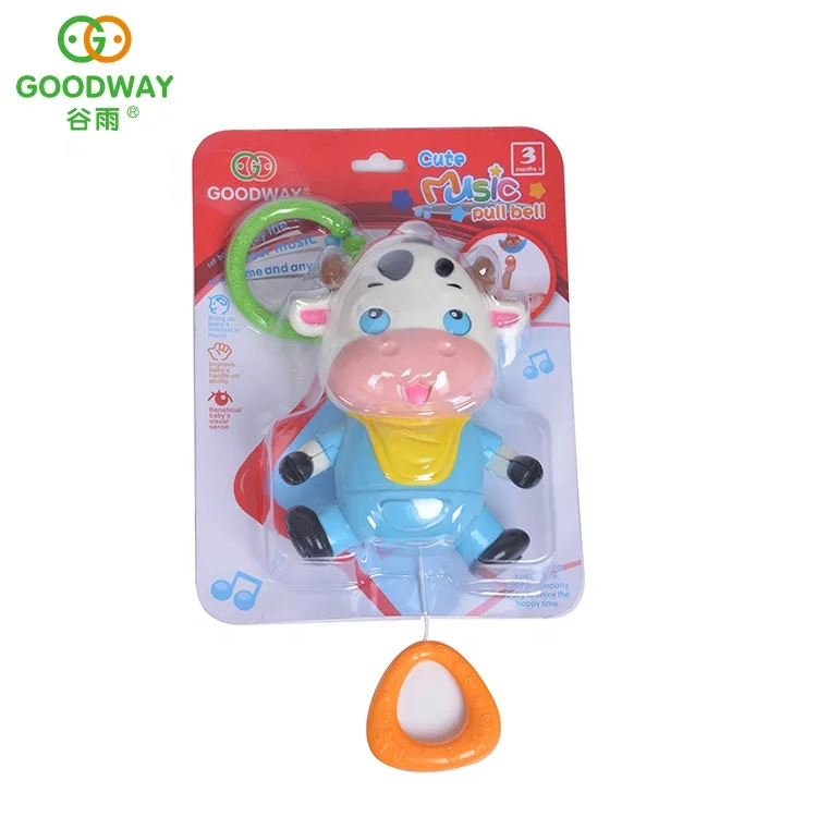 
Cartoon Animal Plastic Music Pull Bell Toy Musical Bed Bells 