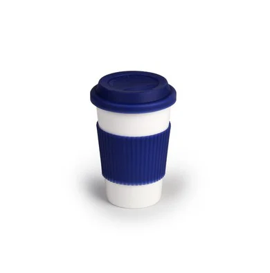 

Mikenda single-layer silicone lid ceramic mug, large-capacity full-page printing export mug, creative coffee cup