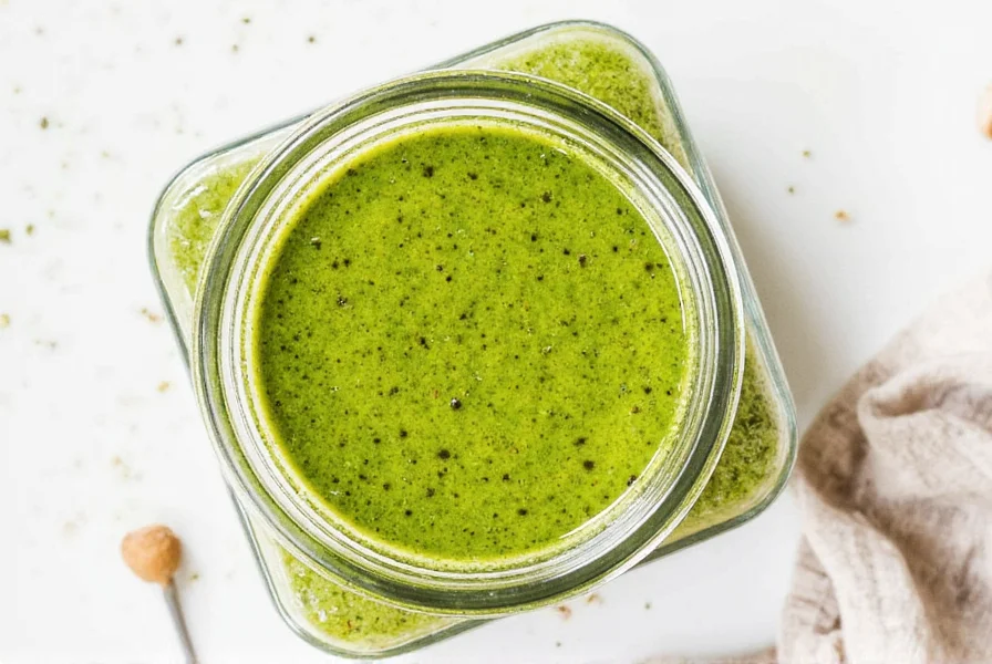 Homemade green dressing