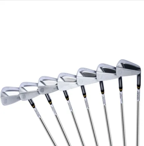 

Silver Factory Custom Golf Club 7 Iron whole soft Iron forging special gold plating