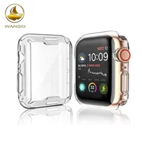 

All around Protective Case HD Clear Ultra-Thin Cover, Clear Case for iwatch Series 4 With Built in TPU Screen Protector