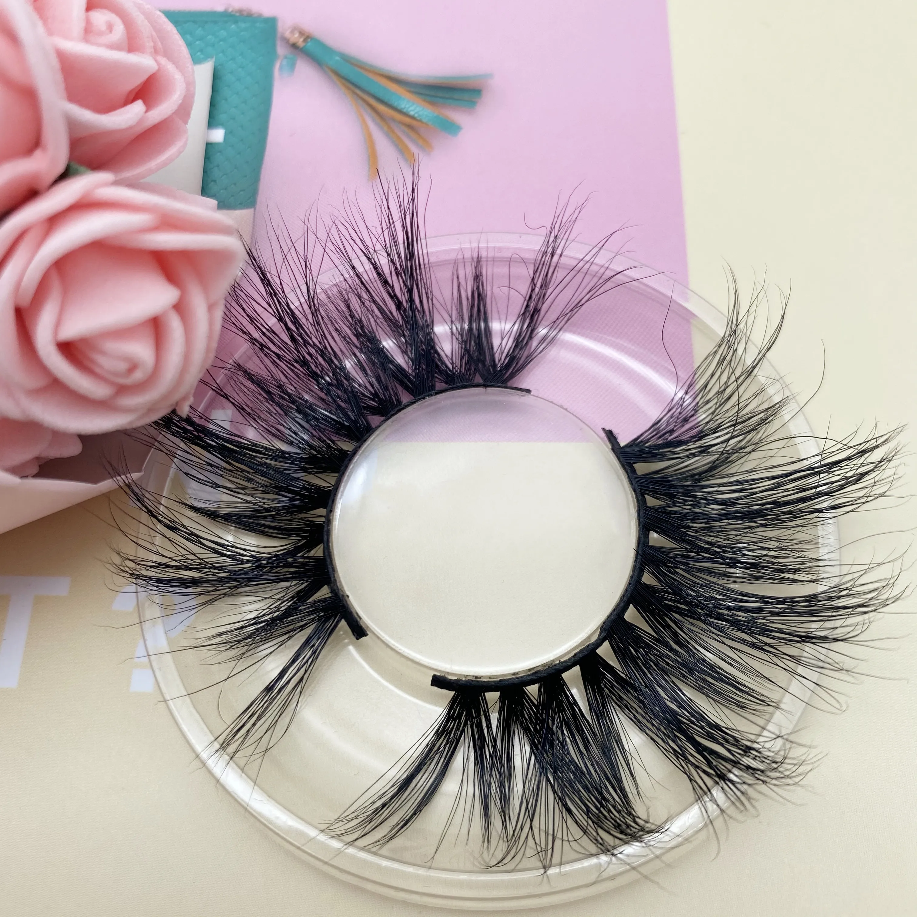 

private label natural vendor wispy 25mm mink eyelash