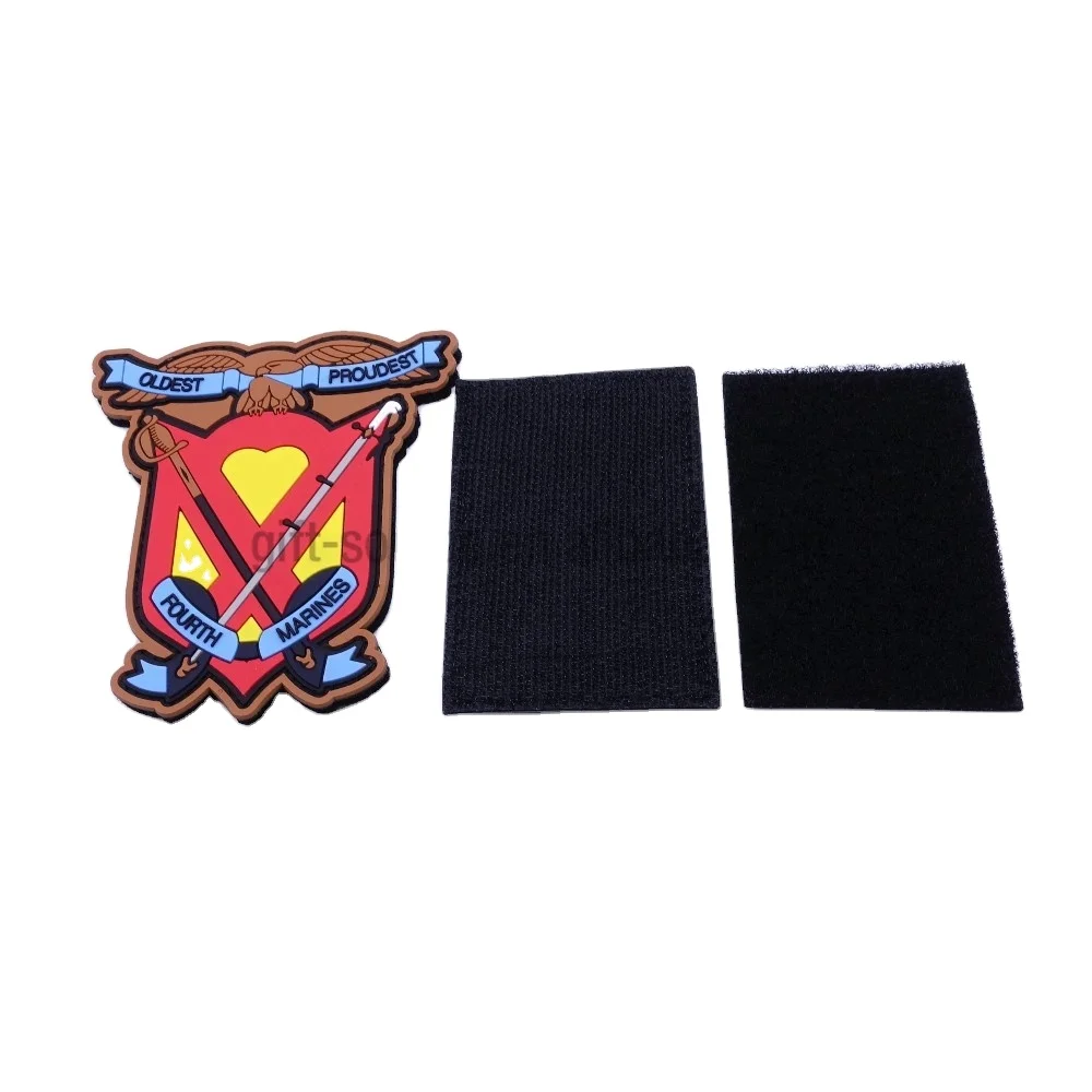 

2020 Tactical Designer Vinyl Rubber PVC Patches For Denim Jacket, Pantone color