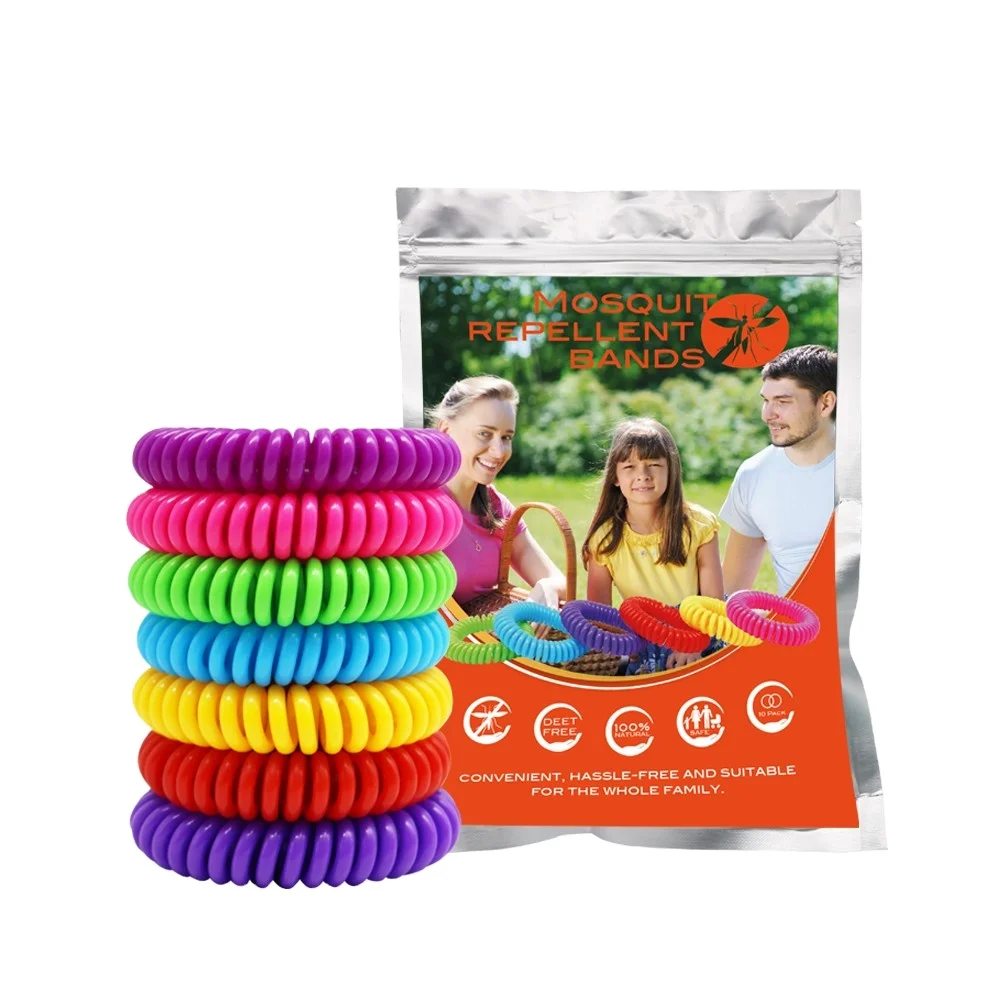 

12pack Mosquito Bands Natural Insect Repellent 250Hrs of Protection Against Mosquitoes & Insects wristband