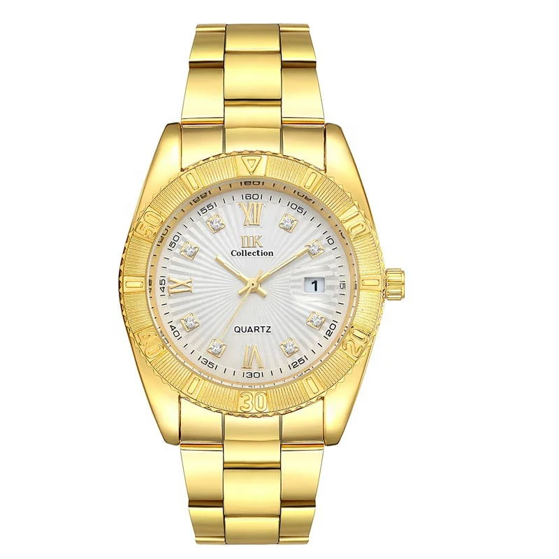 

Hot Sale Brand Luxury 3Atm Water Resistant Quartz Stainless Steel Band Roles Men Gold Watches Wrist Watch Luxury
