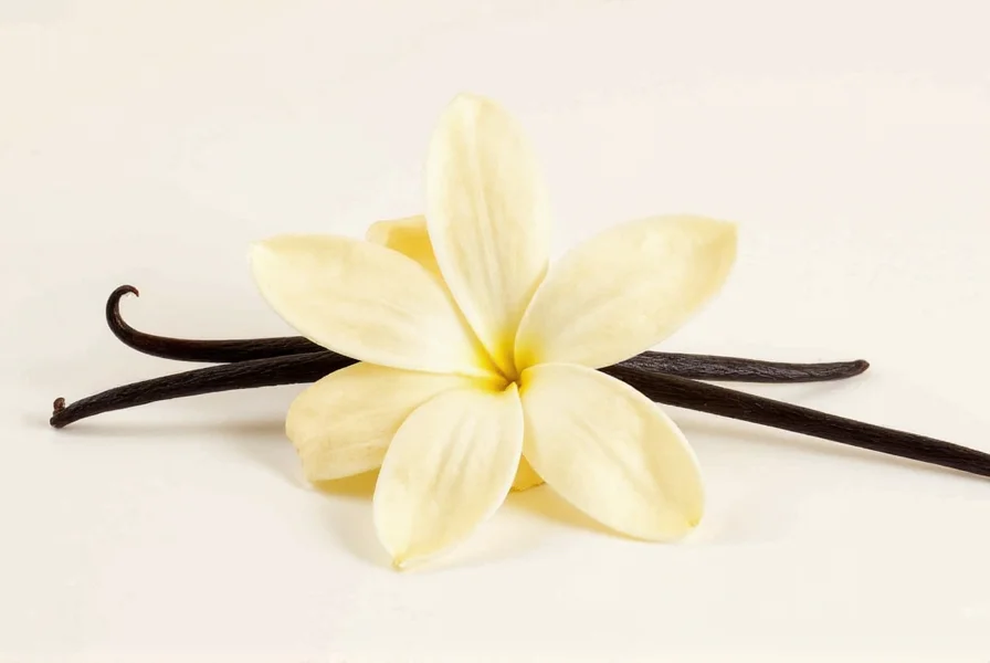 Vanilla orchid flowers requiring hand pollination