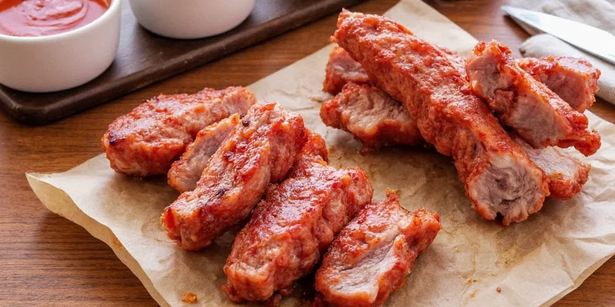 Smoked ribs on a pellet grill