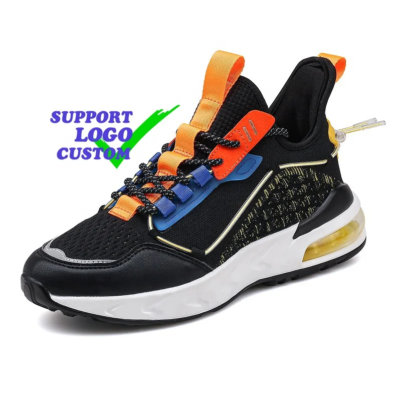 

US Men 6-11# Wholesale Custom Logo Private Logo Breathable Air Outsole Fashion Sneakers Men's Casual Shoes