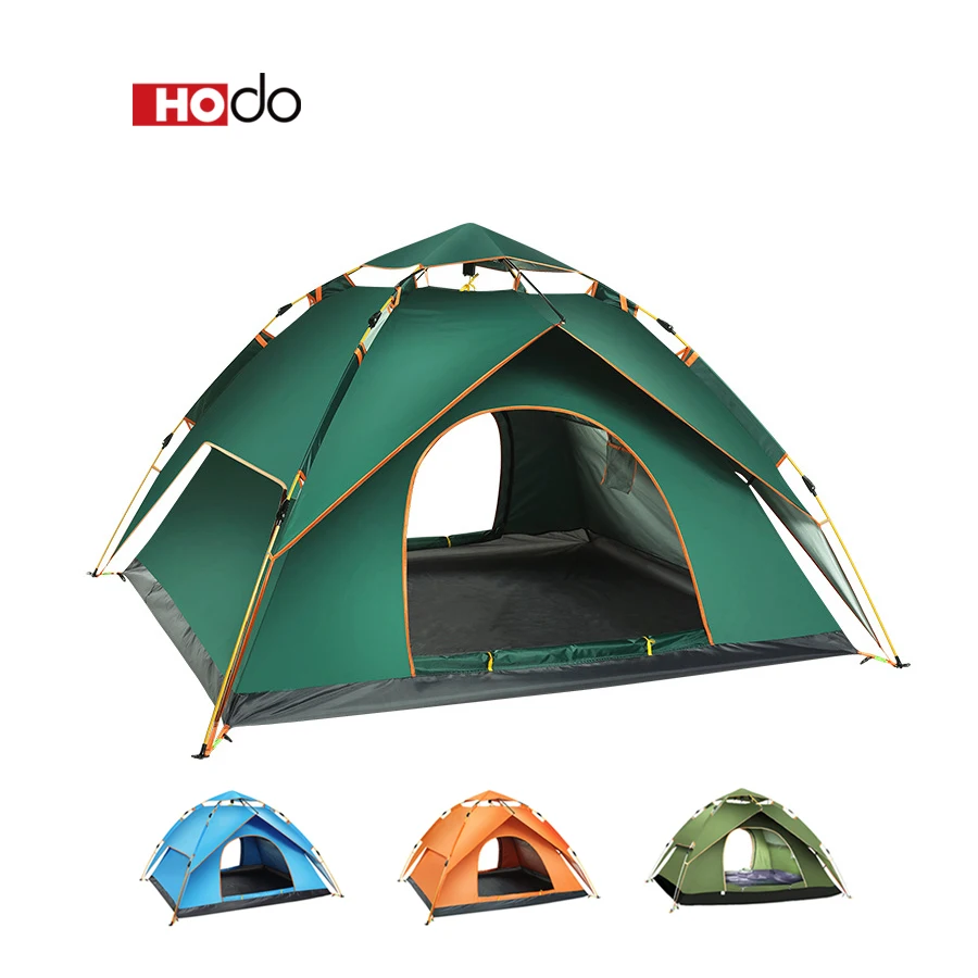 

HOdo Automatic Outdoor Pop-up Tent for Camping Waterproof Quick-Opening Tents 4 Person Canopy with Carrying Bag Easy to Set up