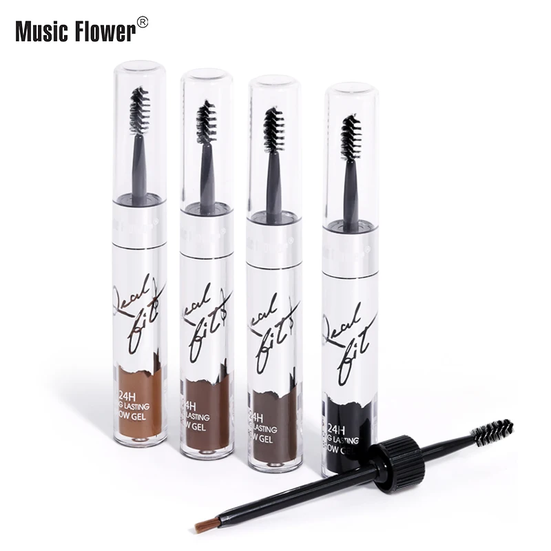 

music flower waterproof permanent long lasting brow clear gel private label eyebrow