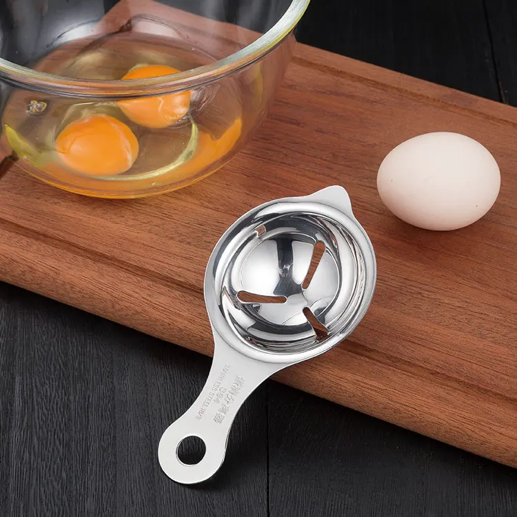 wholesale egg white yolk separator stainless steel egg strainer
