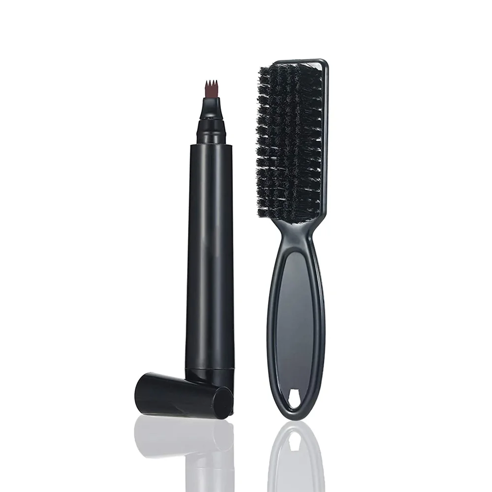 

Propylene Glycol Beard Care Kit Filler Pencil Beard Pen With Brush, Black, brown