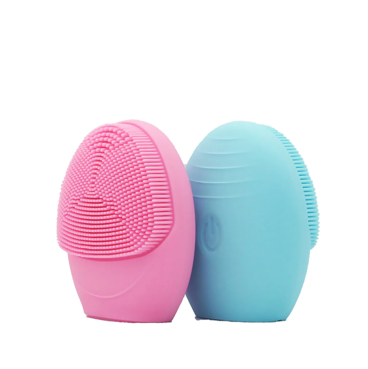 

Fashionable electric silicone facial cleaner brush waterproof face cleansing silicon face brush, Pink, blue