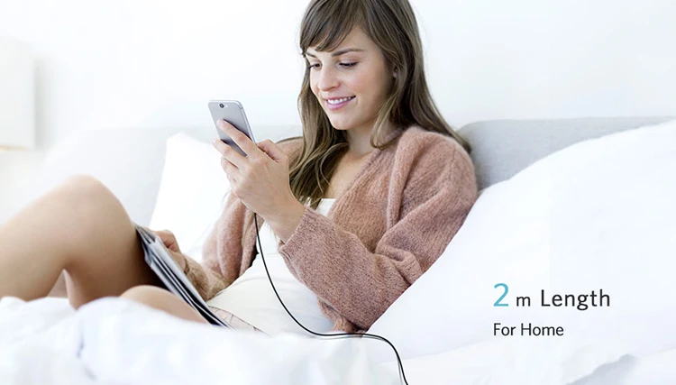 Original USB A 2.0 to 8Pin Data Cable with Nylon Braid 2.4A Fast Charging Cable for Iphone - ANKUX.COM