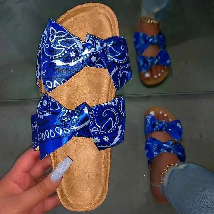 

New Release Women's Bow Platform Slipper Fashion Casual Shoes Women Slides Sandals