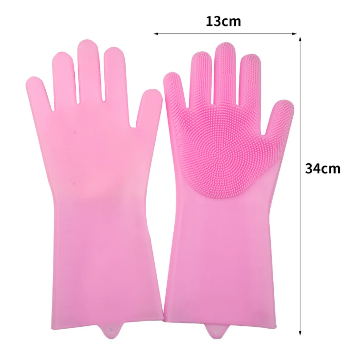 Durable Silicone Dish Washing Gloves Heat And Slip Resistant Dishwashing Silicon Glove With