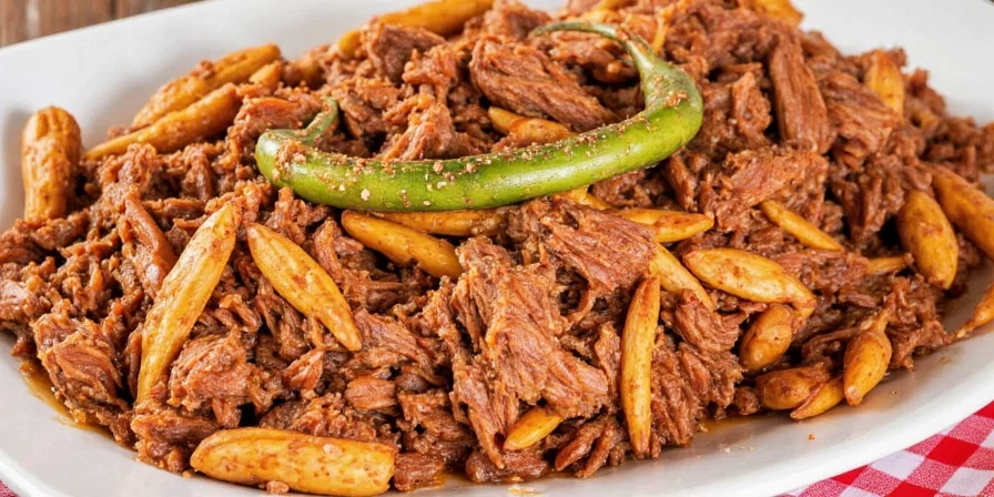 Pulled pork with turmeric and lime zest