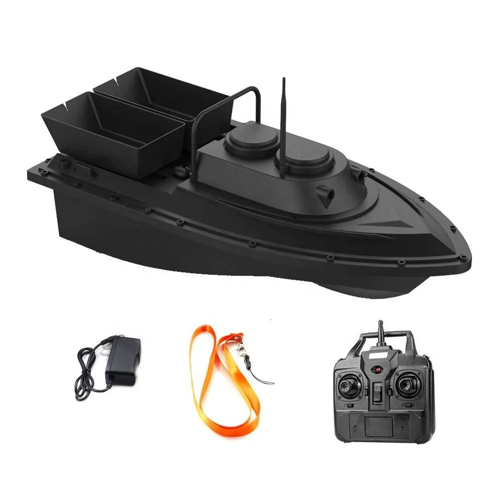 Remote Control Mini Fast Electric RC Fishing Bait Boat Fish Finder 2kg Bait Loading 2pcs Tanks with Double Motors Sea Fishing