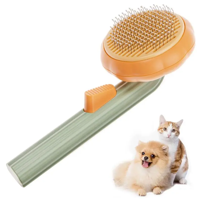 

Factory Price Wholesale Cute Cat Dog Grooming Brush for Dogs and Cats Shedding Grooming Self Cleaning Pet Brush