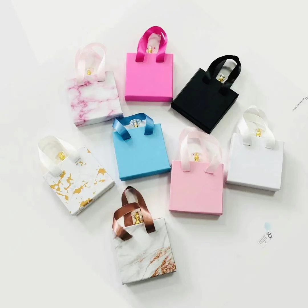 

100 real 3d mink lash vendors Eyelash Full Strip Lashes 25mm false eyelash handbag ribbon box, Natural black