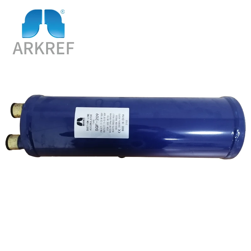 

SQF-209 high quality refrigeration heat exchanger blue refrigerant suction line accumulator