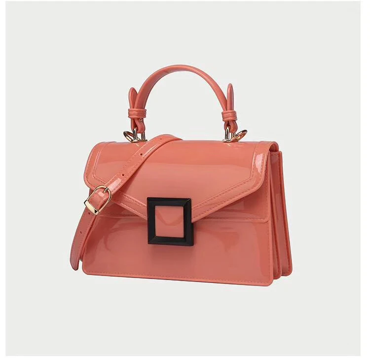 

Candy color luxury retails multicolor choice designer jelly pvc shoulder purse handbags for women ladies and girls, Customized color