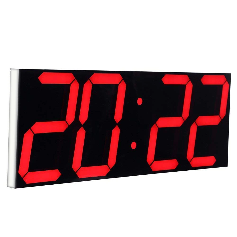 

SIBO 6 Inch Large Digits LED Wall Clock Sync Time Timer Countdown Scoreboard