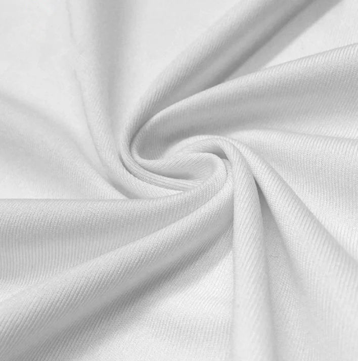 

145g Recycled Polyester Milk Silk Flat Fabric 100%Polyester Double-Sided Knitted Cloth Sports T-Shirt Fabric