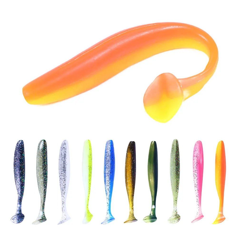 

Soft baits 5cm/7cm/9cm T-tail fishing bait saltwater fishing lures, 1 colour available/unpainted/customized