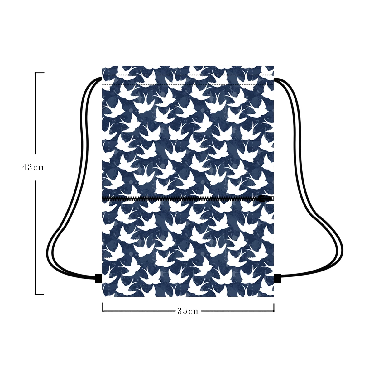 

New products polyester drawstring bag design custom big capacity sublimation drawstring bag with pocket lightweight, Customized