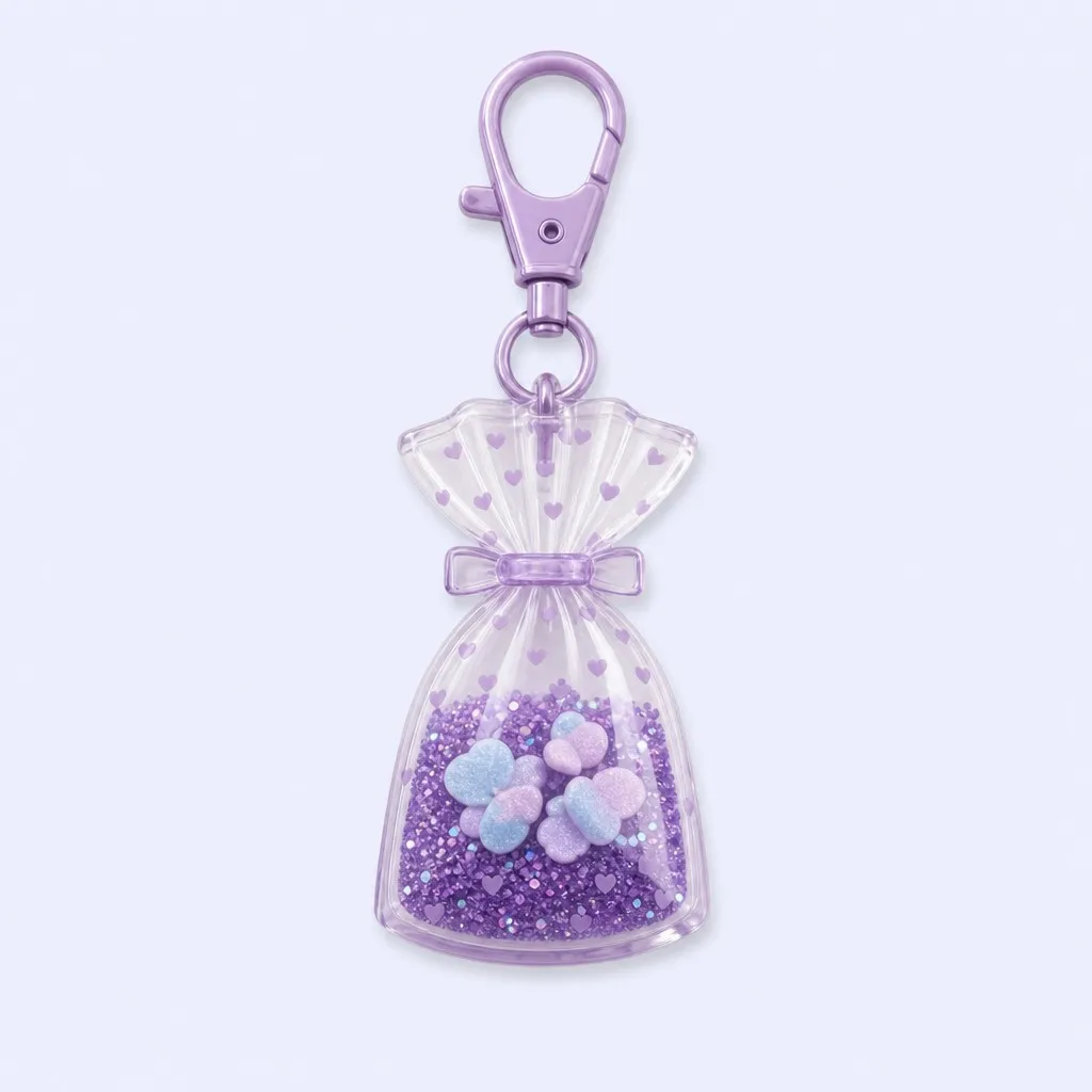 Variant Showcase - Lavender Heart Keychain