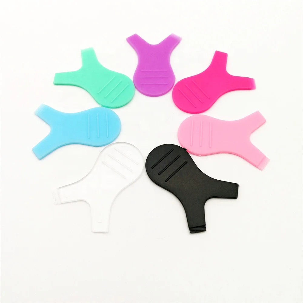 

Pink Clear Mini Lash Lift Shield Eyelash Extension Brush Y Shaped Grafted Perming Eyelashes Comb Tools