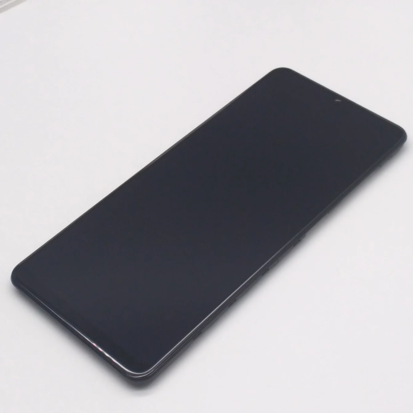 

Wholesale Mobile phone LCD Display Touch Screen suitable price for Samsung A31 with frame touch screen, Black white gold
