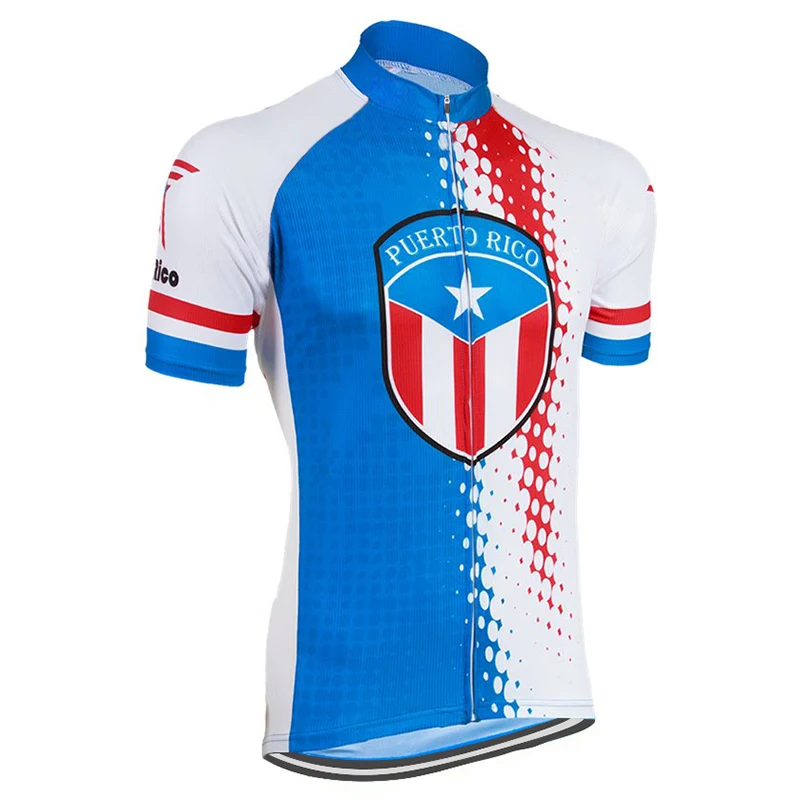 

HIRBGOD New Breathable MTB Cycling Jersey Puerto Rico National Team Bicycle Clothing Road Racing Shirt Motorcycle Clothing,HK066