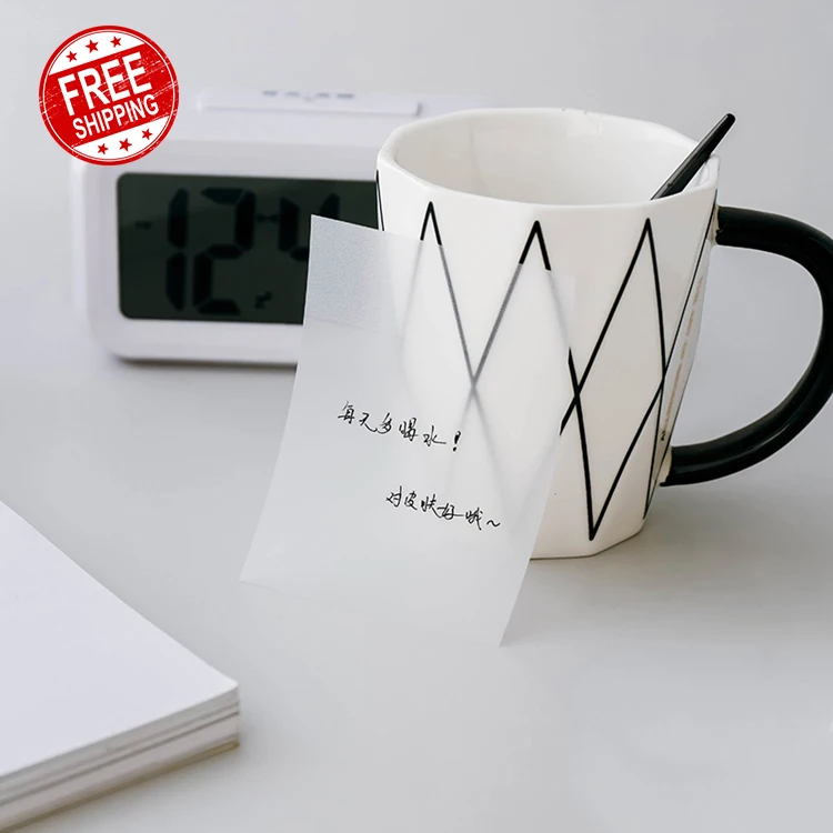 

Waterproof Clear Sticky Dull Polish Transparent Memo Note Pads