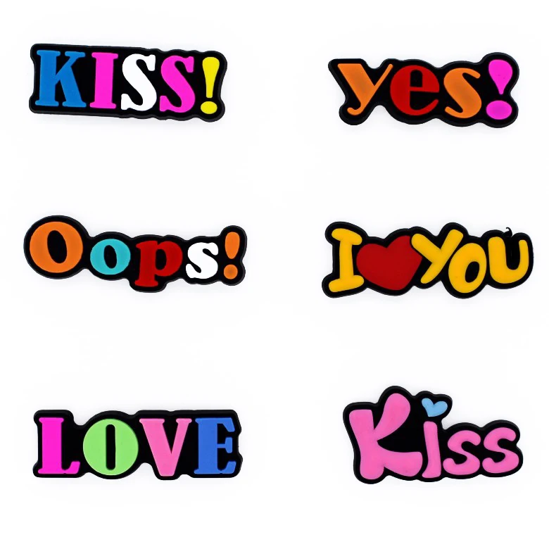 

HOT SALE custom letter Shoes accessories shoe charms for croc
