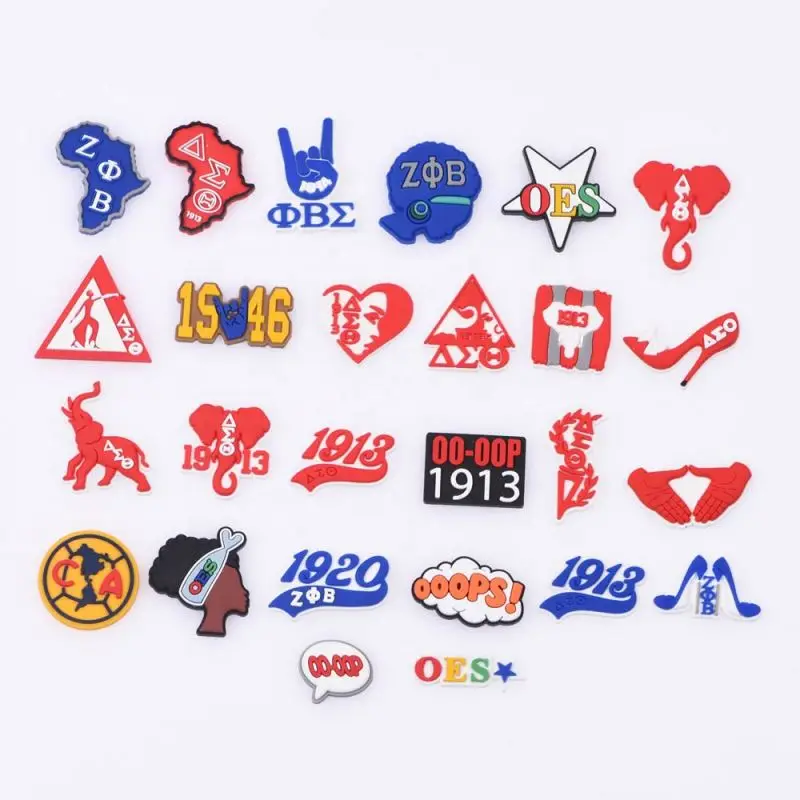 

USA College Sign Shoe Charm fit for clog AKA Zeta Delta Shoe Charm for sale, Picture