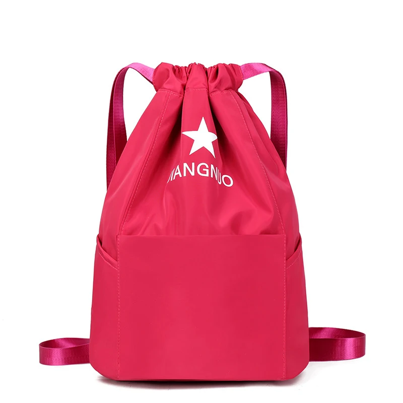 

New Design Custom Silk Sports Nylon Gym Sacks Drawstring Bag