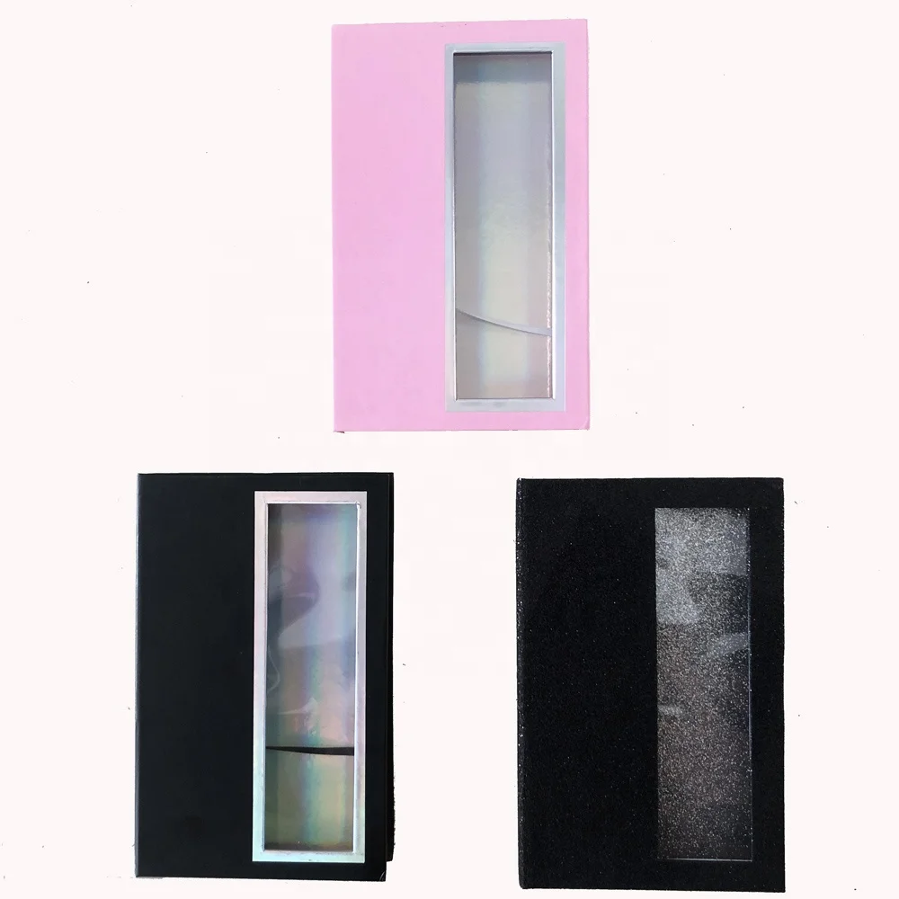 

Empty lash book packaging logo 5 pair packaging box eyelashes private label, Black,pink,white,etc